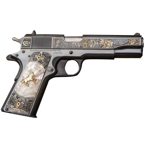 colt aztec jaguar knight 38 super auto 5in bluedengraved pistol 91 rounds 1638596 1