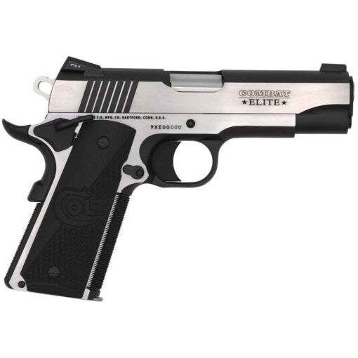 colt combat elite commander 9mm luger 425in stainlessblack pistol 81 rounds 1542773 1