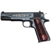 colt series 70 gustave young 45 auto acp 5in blackrosewood engraved pistol 81 rounds 1638597 1